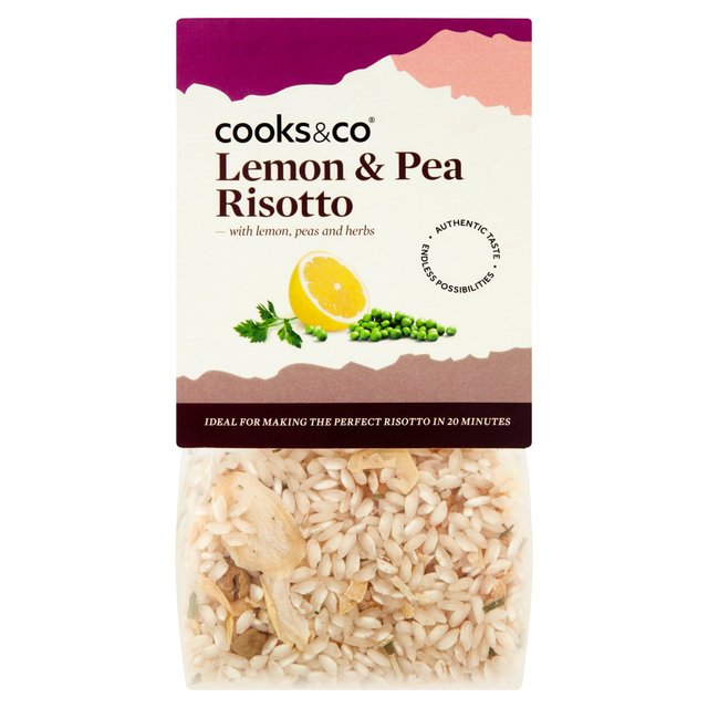 Cooks & Co Lemon & Pea Risotto 190g Botiga