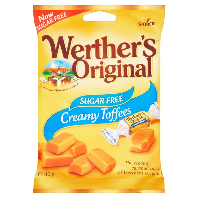 Werther's Toffee Sugar Free 80g Botiga