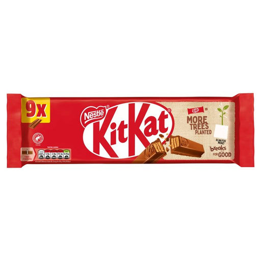 KitKat 2 Finger Milk Chocolate Biscuit Bar 9 x 20.7g Botiga