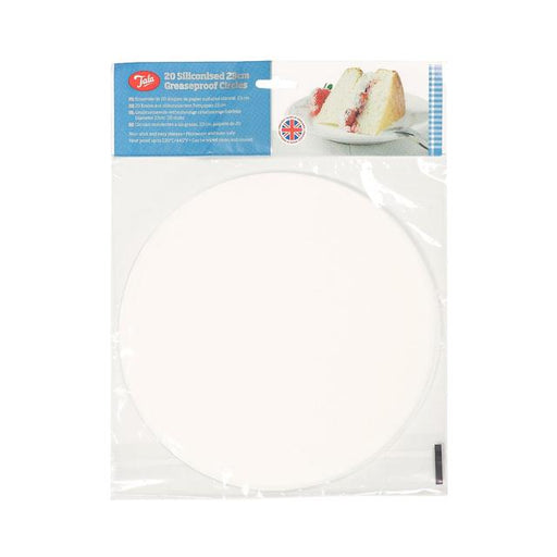 Tala 20 23cm Greaseproof Baking Cake Tin Liners 20 per pack Botiga