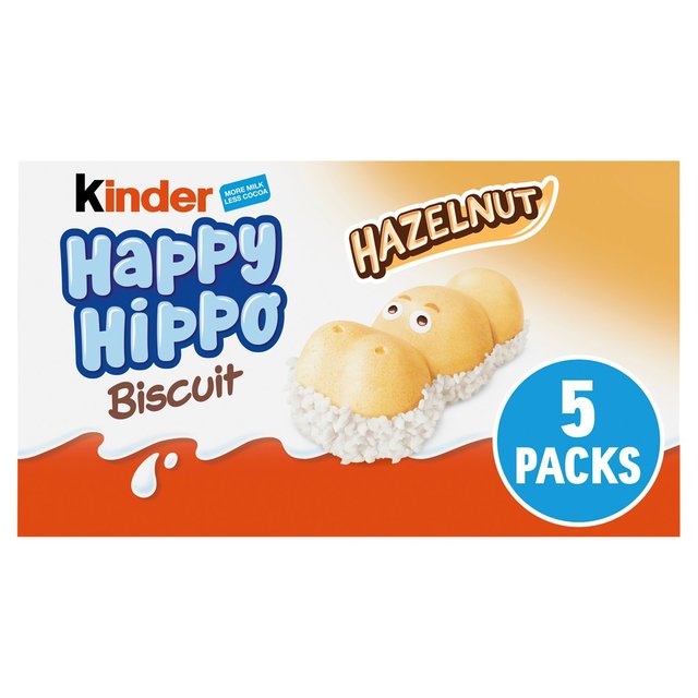 Kinder 5 Happy Hippo Milk & Hazelnut Biscuits 103.5g Botiga