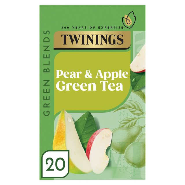 Twinings Apple & Pear Green Tea 20 per pack Botiga