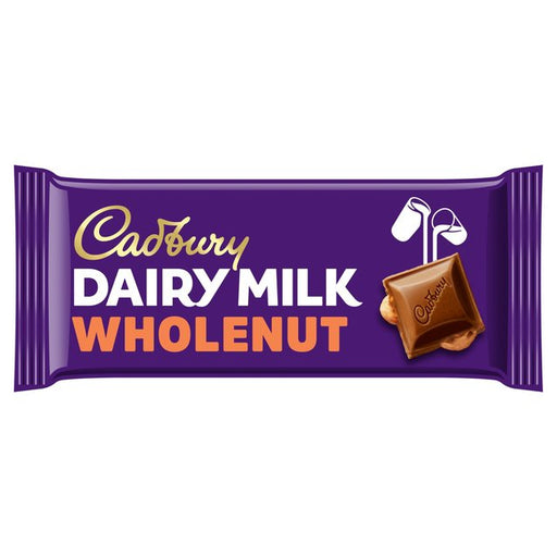 Cadbury Dairy Milk Whole Nut Chocolate Bar 120g Botiga