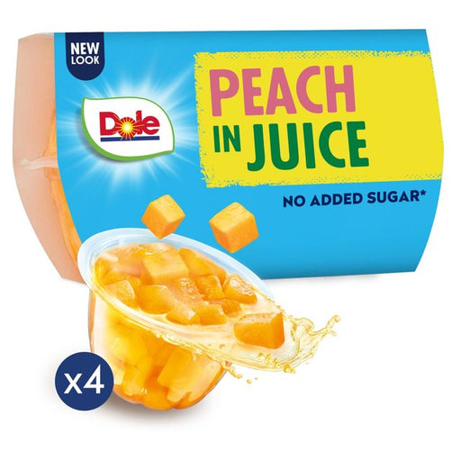 Dole Peaches In Juice Fruit Pots Multipack 4 x 113g Botiga