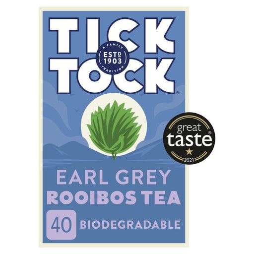 Tick Tock Rooibos Earl Grey Tea Bags 40 per pack Botiga