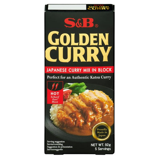 S&B Golden Curry Mix Hot 92g Botiga