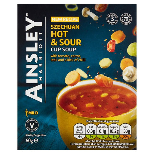 Ainsley Harriott Szechuan Hot & Sour Cup Soup 60g Botiga