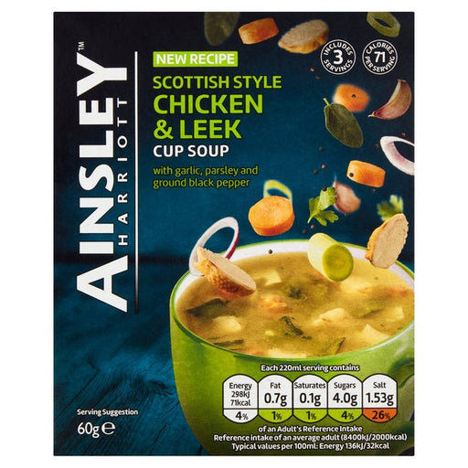 Ainsley Harriott Scottish Chicken & Leek Cup Soup 60g Botiga