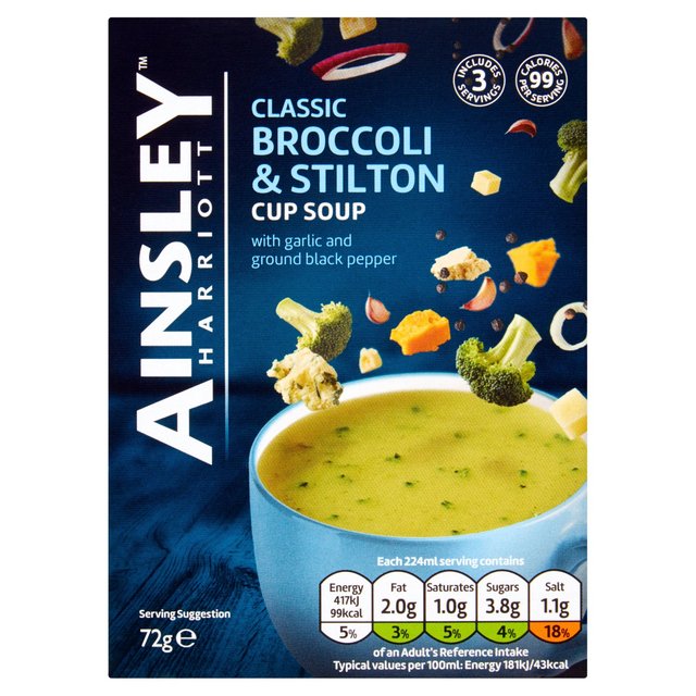 Ainsley Harriott Broccoli & Stilton Cup Soup 72g Botiga