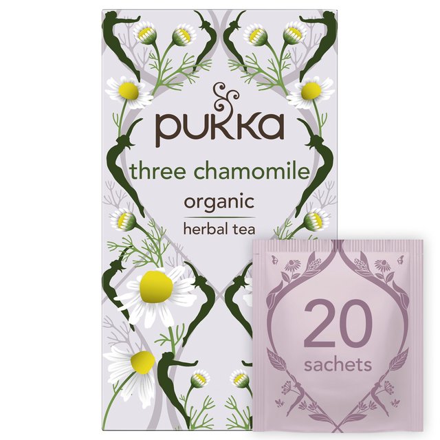 Pukka Tea Herbs Three Chamomile Tea Bags 20 per pack Botiga
