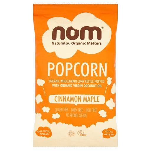 Nom Organic Cinnamon Maple Popcorn 25g Botiga