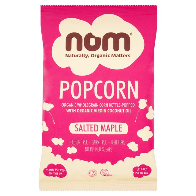 Nom Organic Salted Maple Popcorn 25g Botiga