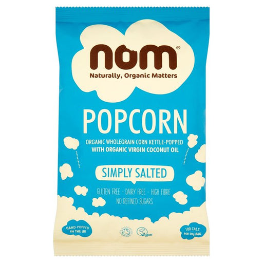 Nom Organic Simply Salted Popcorn 20g Botiga