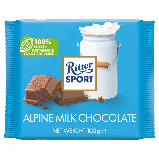 Ritter Sport Alpine Milk Chocolate 100g Botiga