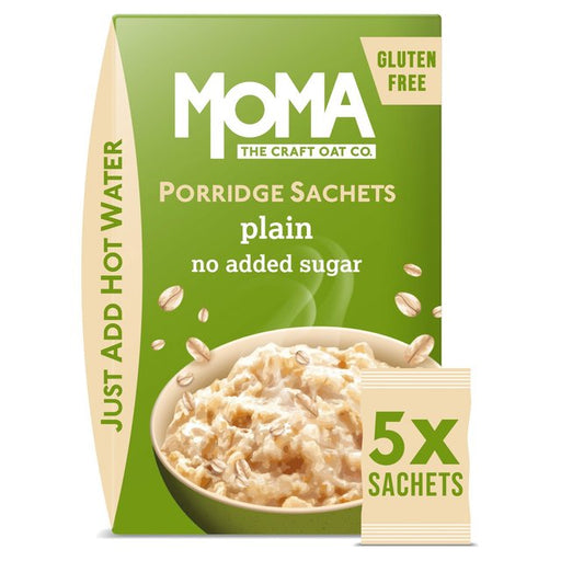 MOMA Plain Porridge Sachets Gluten Free 5 x 65g 5 per pack Botiga