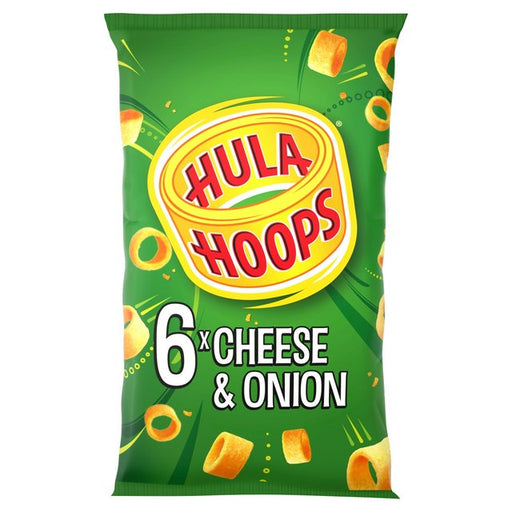 Hula Hoops Cheese & Onion Multipack Crisps 6 Pack 6 per pack Botiga