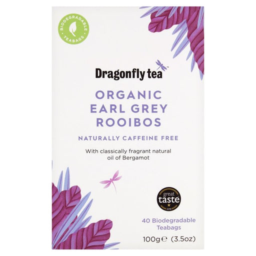 Dragonfly Rooibos Organic Earl Grey 40 per pack Botiga