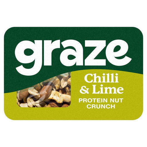 Graze Protein Chilli & Lime Vegan Mixed Nuts Snack 38g Botiga