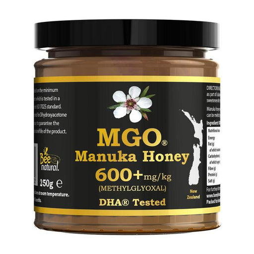 MGO Manuka Honey 600+mg/kg Methylglyoxal 250g Botiga