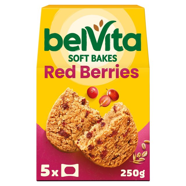 Belvita Red Fruits Soft Bakes Breakfast Biscuits 5 x 50g Botiga