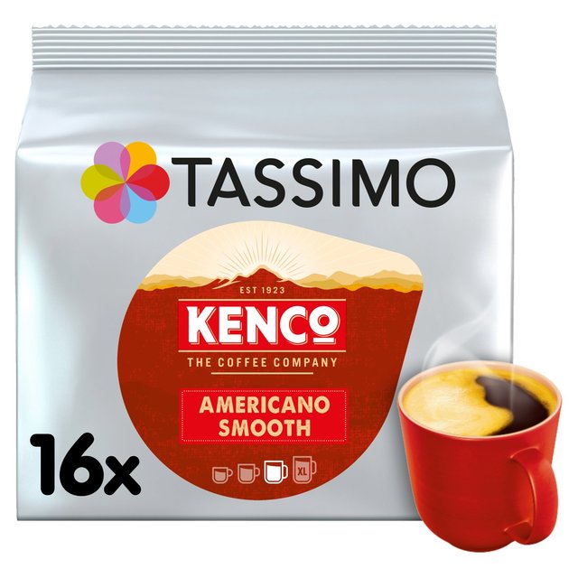 Tassimo Kenco Americano Smooth Coffee Pods 16 per pack Botiga