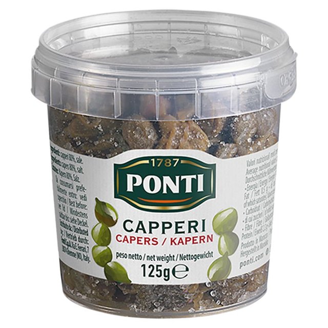 Ponti Capers In Salt 125g Botiga