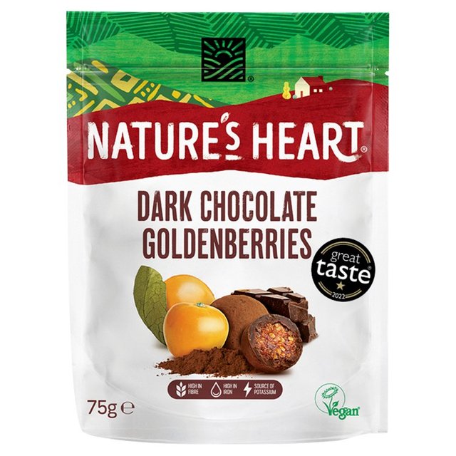 Nature's Heart Dark Chocolate Goldenberries 75g Botiga