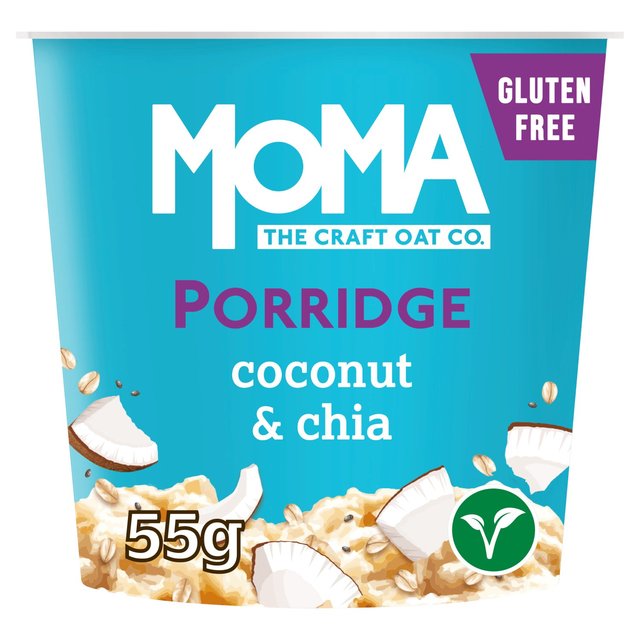 MOMA Coconut & Chia Jumbo Oat Porridge Pot Gluten Free Vegan 55g Botiga