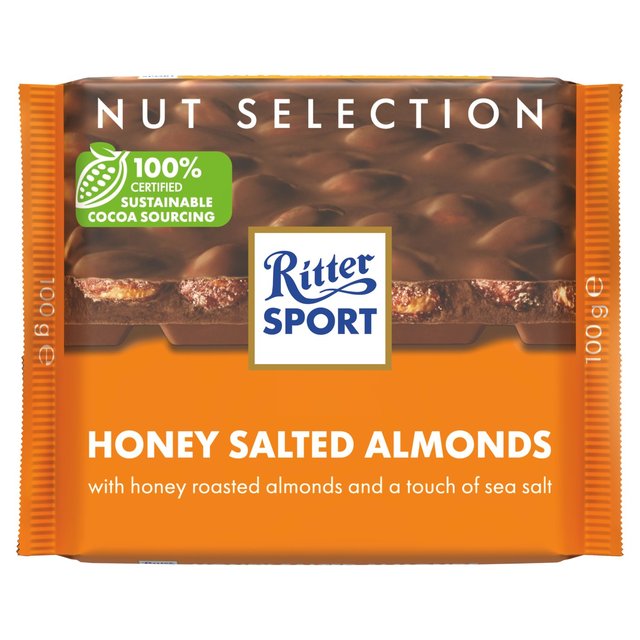 Ritter Sport Nut Perfection Honey Salted Almonds Milk Chocolate 100g Botiga