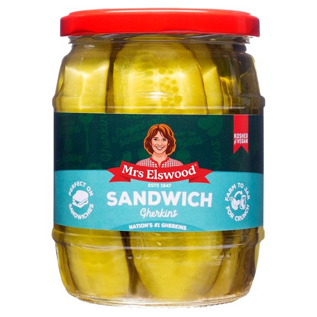 Mrs Elswood Sandwich Slice Cucumbers 540g Botiga