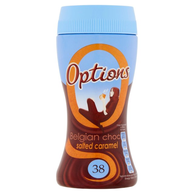 Options Salted Caramel Hot Chocolate Drink 220g Botiga