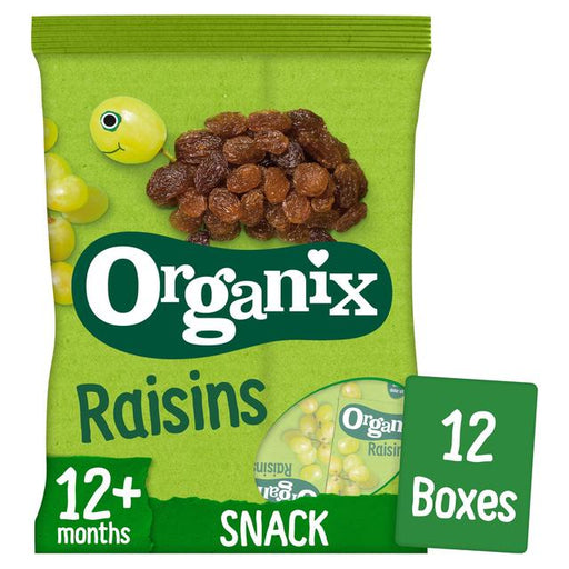 Organix Mini Organic Raisin Boxes, 12 mths+ Multipack 168g Botiga