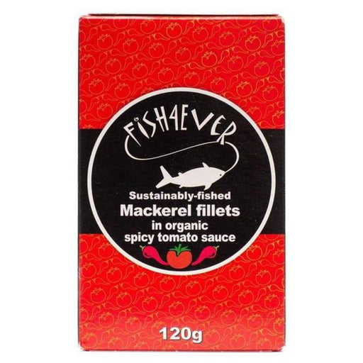 Fish 4 Ever Mackerel in Spicy Tomato Sauce 120g Botiga