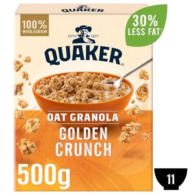 Quaker Oat Granola Golden Crunch Cereal 500g Botiga