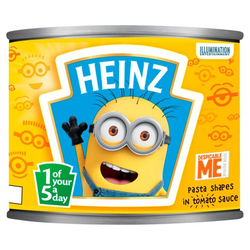 Heinz Despicable Me Minions Shapes in Tomato Sauce 205g Botiga
