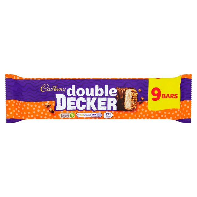 Cadbury Double Decker Chocolate Bar Multipack 9 x 37.3g Botiga