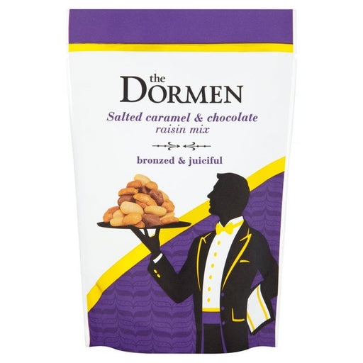 The Dormen Salted Caramelised Peanuts & Chocolate Raisin Mix 100g Botiga