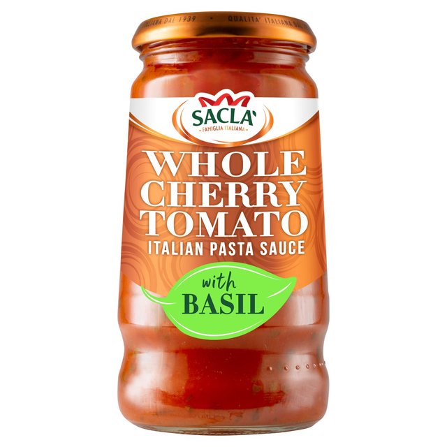 Sacla' Whole Cherry Tomato & Basil Pasta Sauce 350g Botiga