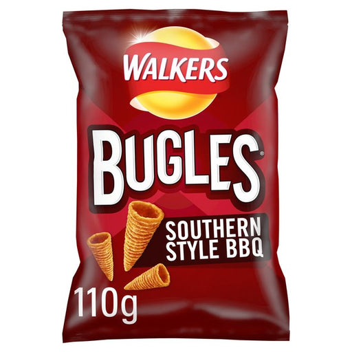 Walkers Bugles Southern Style BBQ Sharing Bag Snacks 110g Botiga