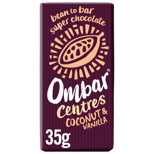 Ombar Centres Coconut & Vanilla Organic Vegan Fair Trade Chocolate 35g Botiga