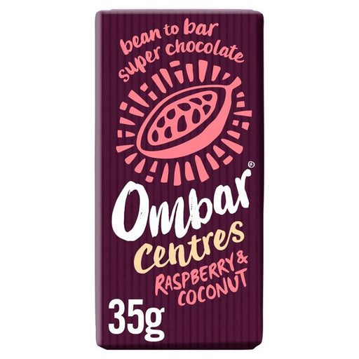 Ombar Centres Raspberry & Coconut Organic Vegan Fair Trade Chocolate 35g Botiga