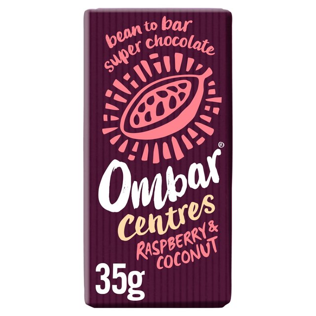 Ombar Centres Raspberry & Coconut Organic Vegan Fair Trade Chocolate 35g Botiga