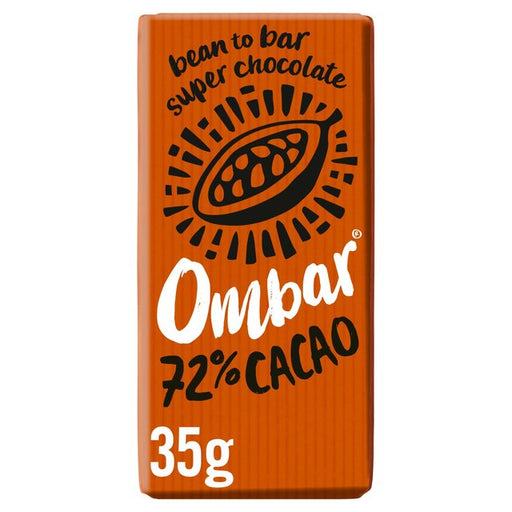 Ombar 72% Cacao Organic Vegan Fair Trade Dark Chocolate 35g Botiga