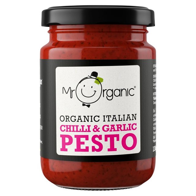 Mr Organic Vegan Chilli & Garlic Pesto 130g Botiga