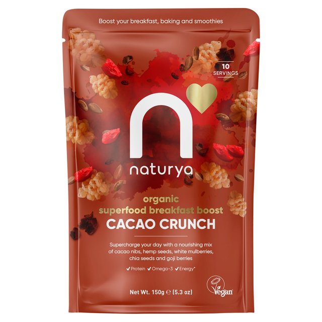 Naturya Organic  Breakfast Boost Cacao Crunch 150g Botiga