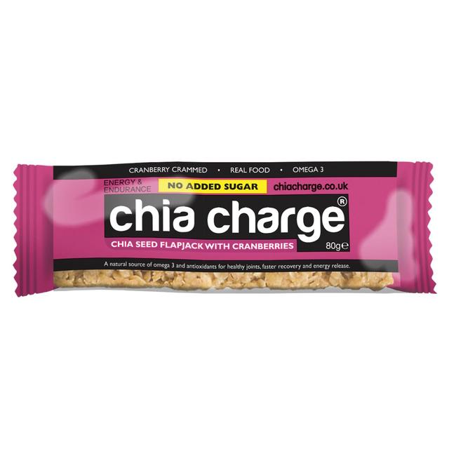 Chia Charge Cranberries Chia Seed Flapjack - no added sugar 80g Botiga