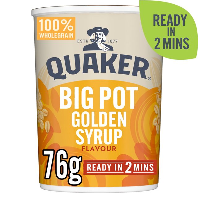 Quaker Oat So Simple Golden Syrup Porridge Cereal Big Pot 76g Botiga