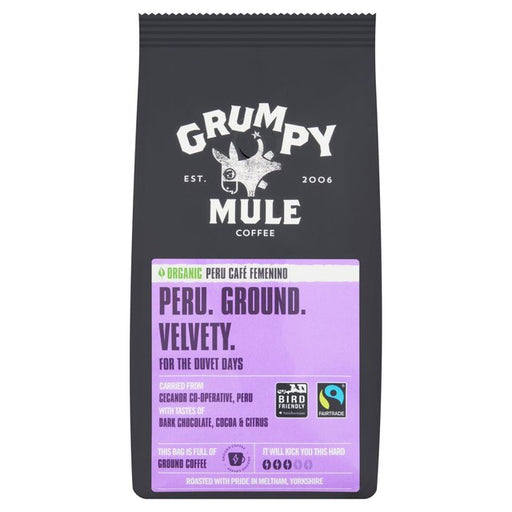 Grumpy Mule Organic Peru Ground Coffee 227g Botiga