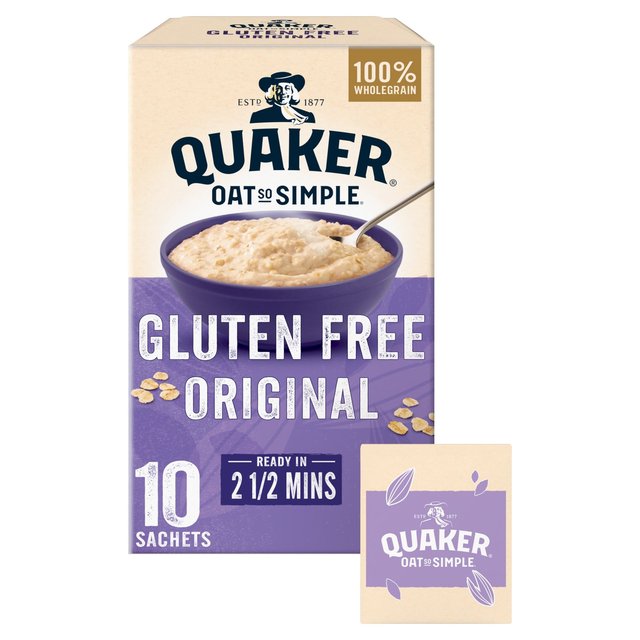 Quaker Oat So Simple Gluten Free Original Porridge Sachets Cereal 10 per pack Botiga