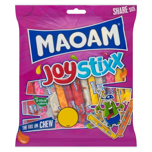 Maoam Joystixx Chewy Wrapped Sweets Sharing Bag 140g Botiga